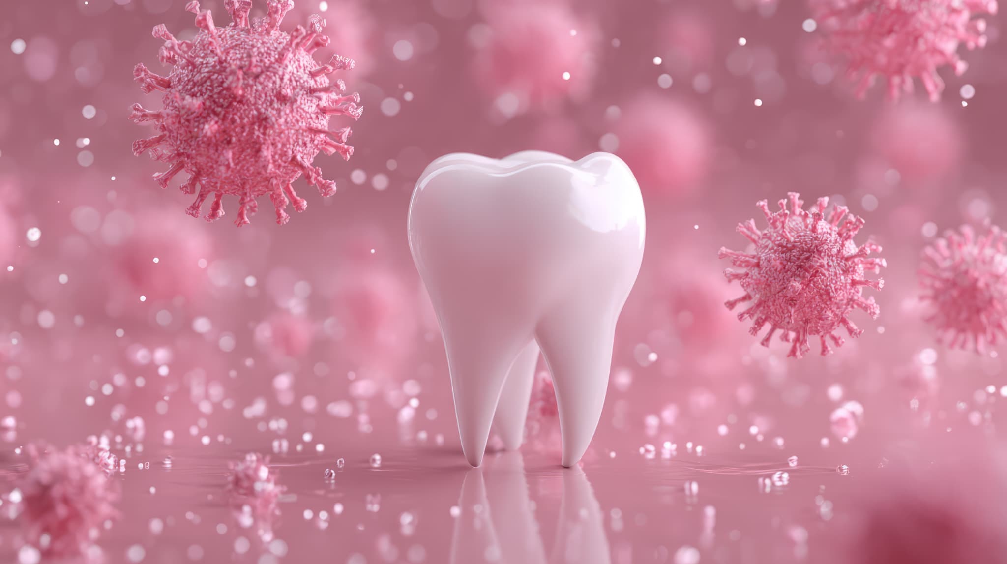 プラーク中の細菌のイメージ